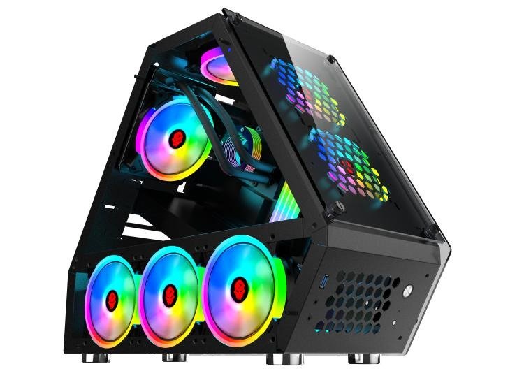 Carcasa calculator gaming t6 leduri rgb full power