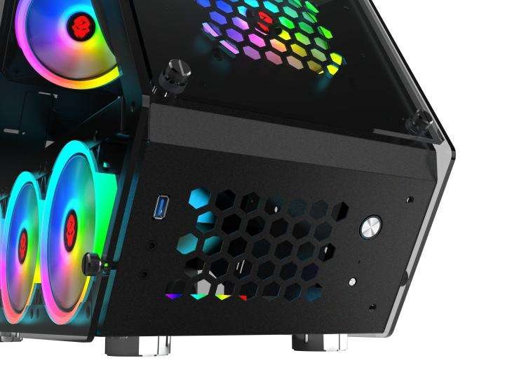 Carcasa calculator gaming t6 leduri rgb full power